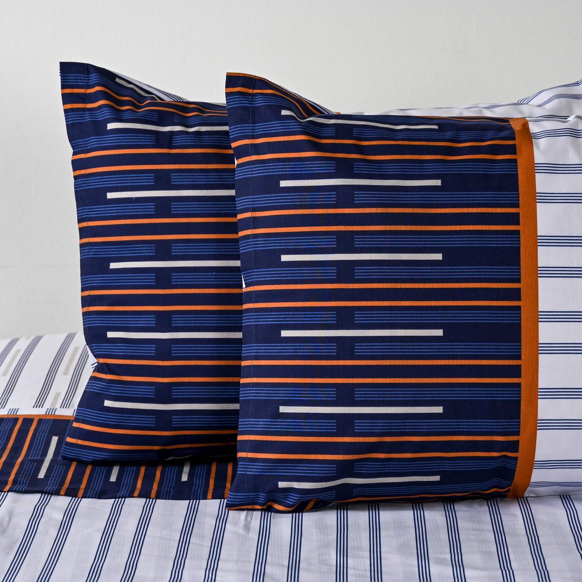 CANNON - Sabana Trazos Azul 2 plazas 144 Hilos Azul