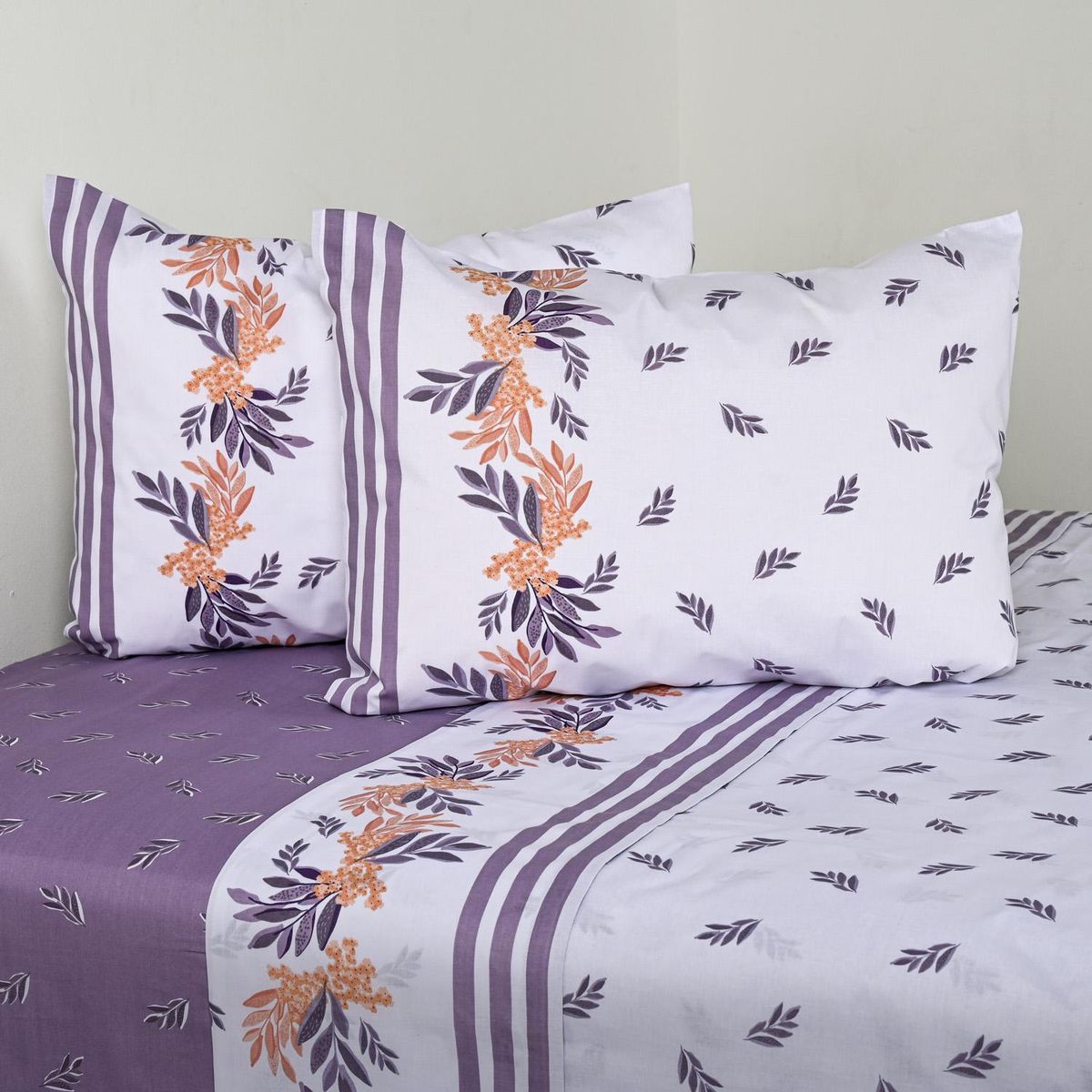 CANNON - Sabana Lavanda Lila 2 plazas 144 Hilos Morado