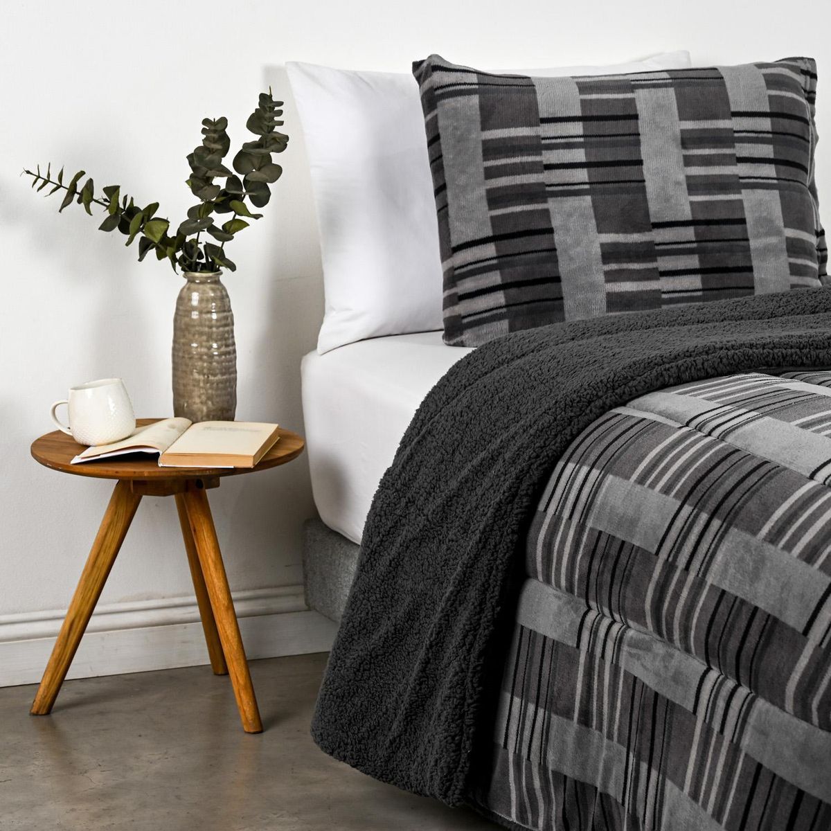 CANNON - Plumón 1.5 plazas Nick Gris 