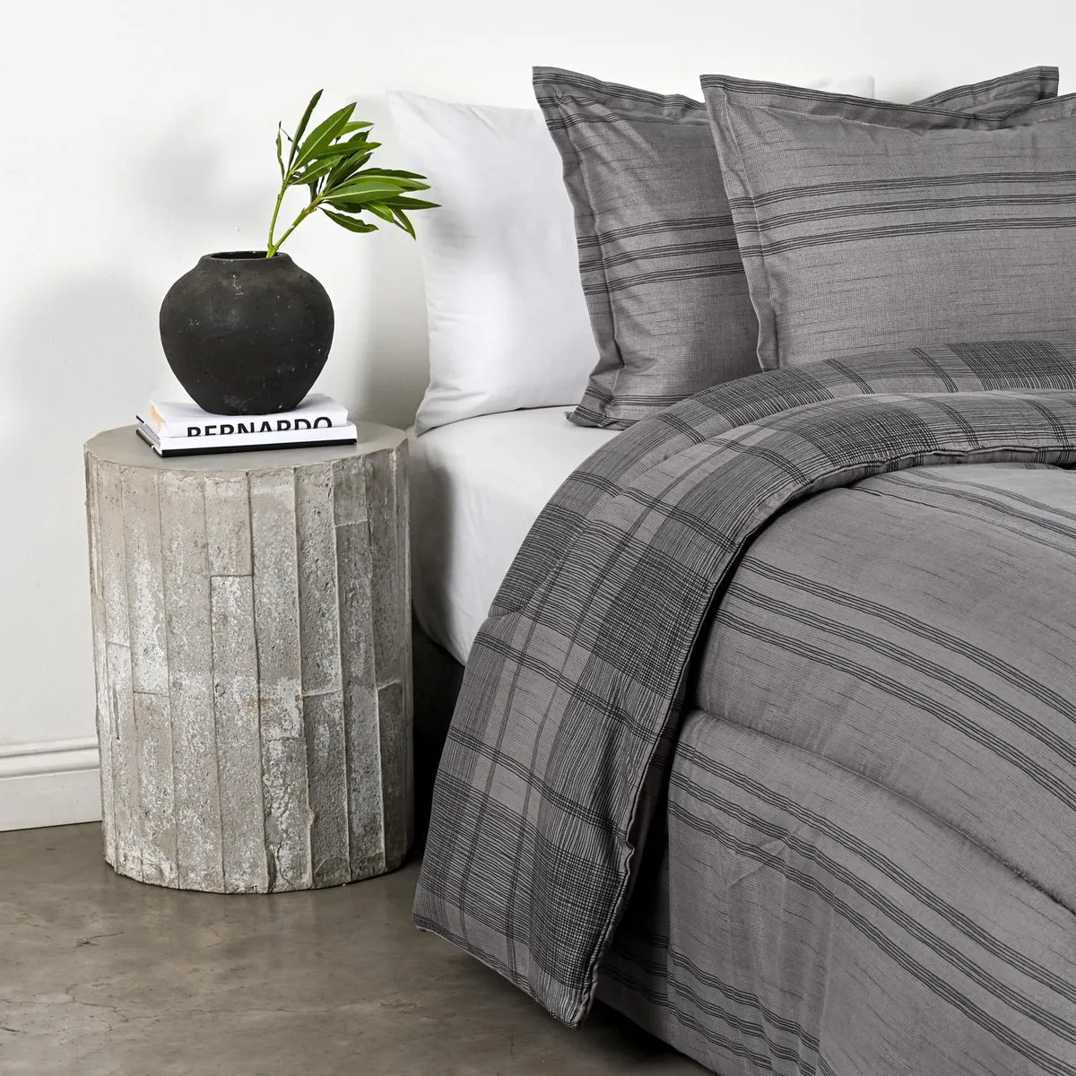 CANNON - Plumón 2 plazas Squares Gris 