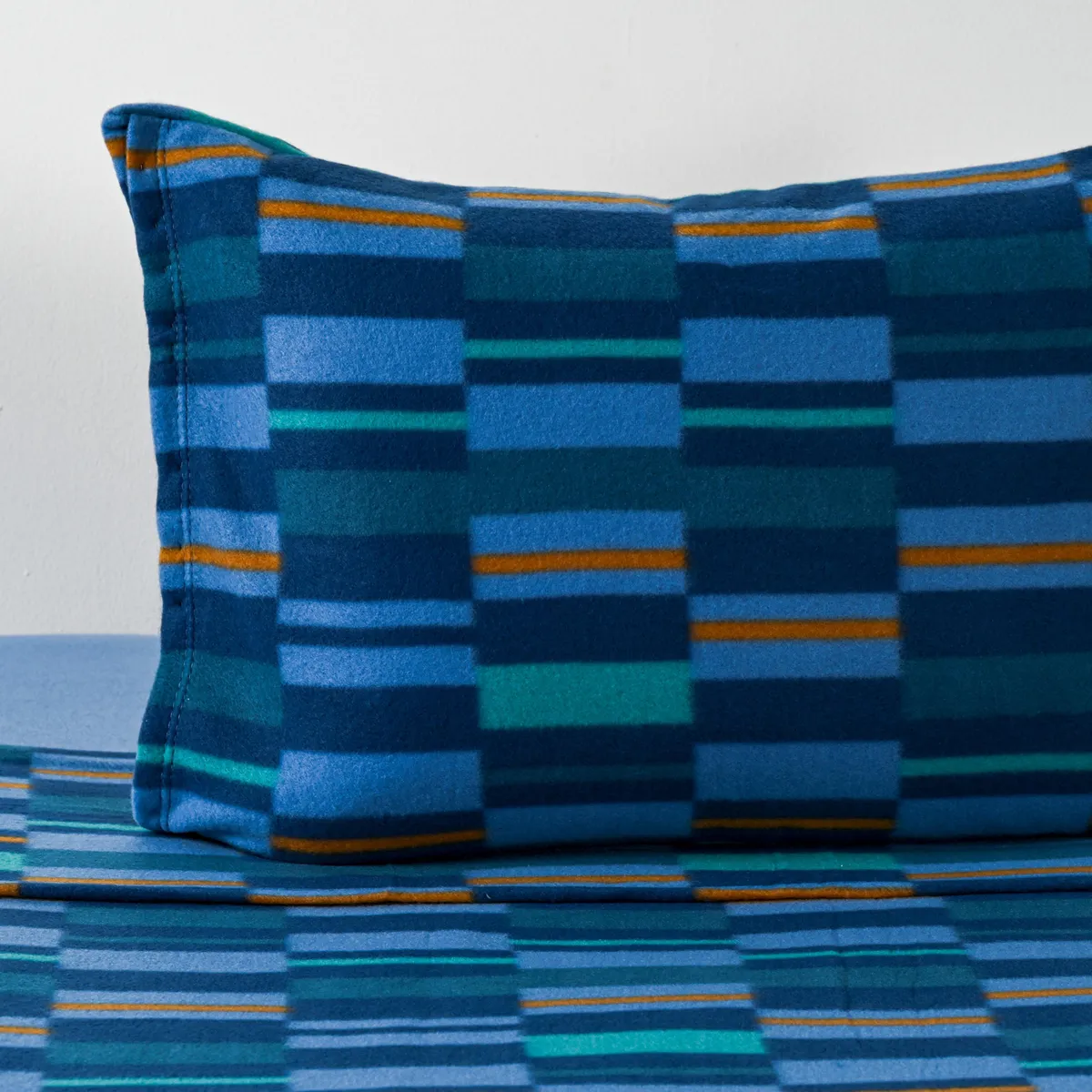 CANNON - Sábana Block 1.5 plazas Azul