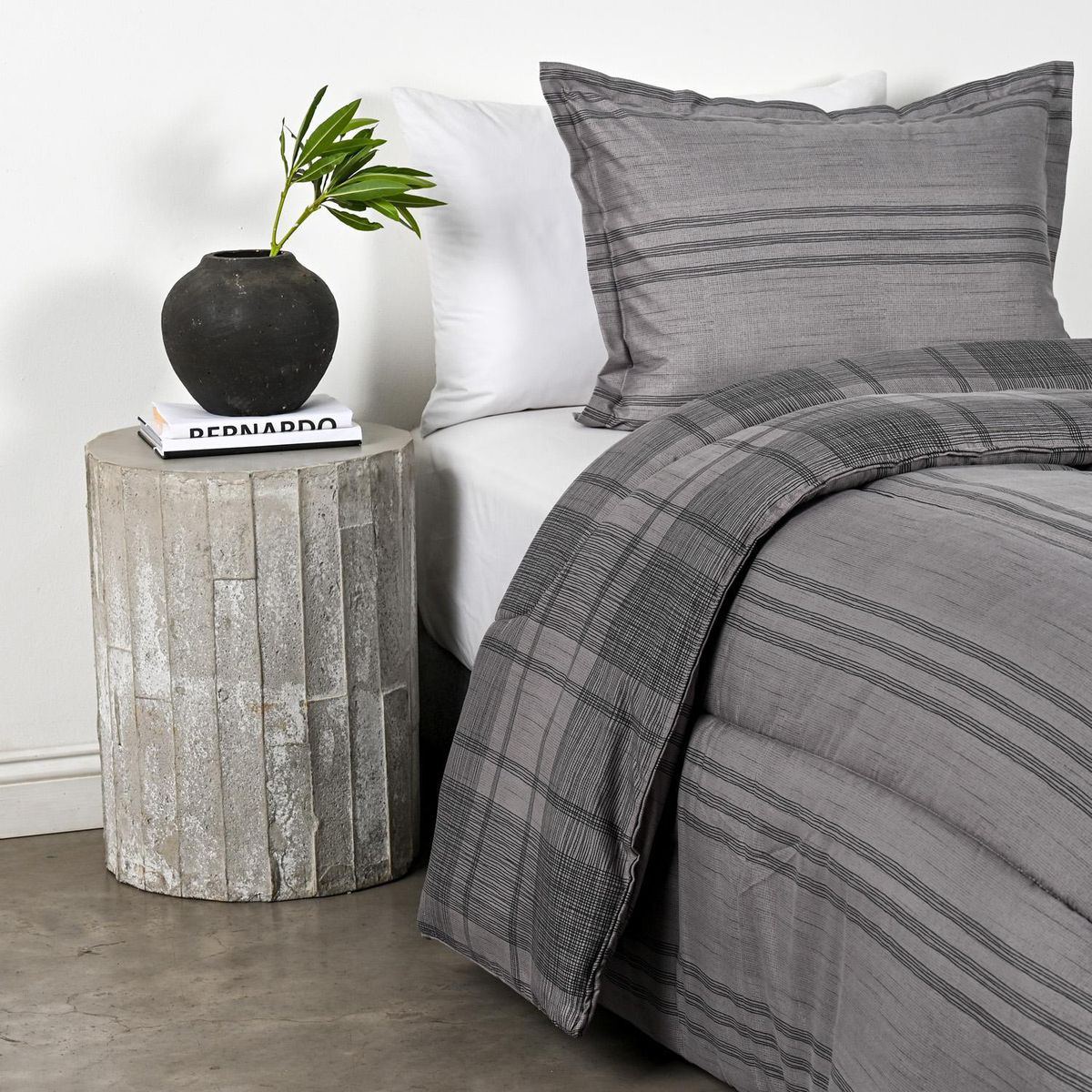 CANNON - Plumón 1.5 plazas Squares Gris 