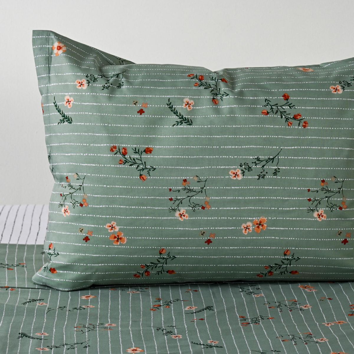 CANNON - Sabana Sarah Aqua 1.5 plazas 144 Hilos Turquesa