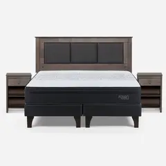ROSEN - Cama King Europea Tempo Negro