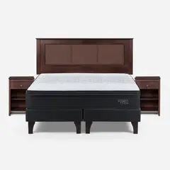 ROSEN - Cama 2 Plazas Europea Tempo Negro