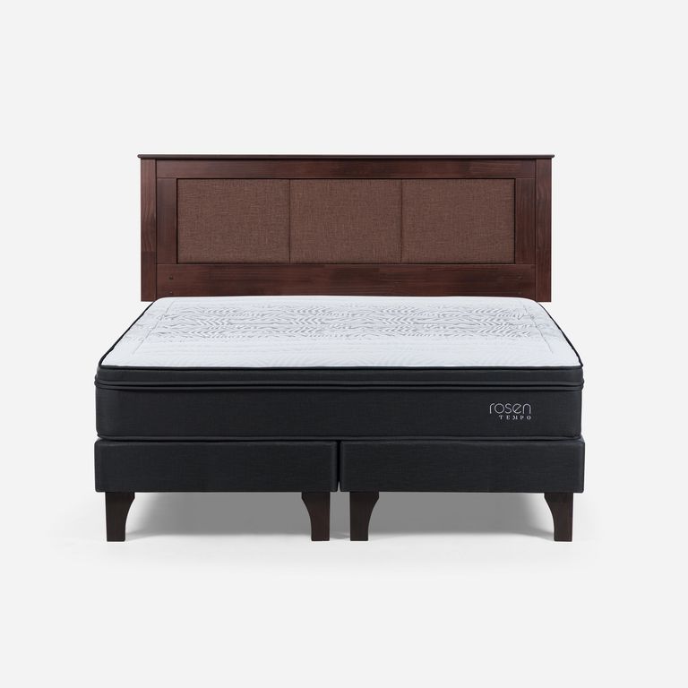 Cama King Europea Tempo + Respaldo