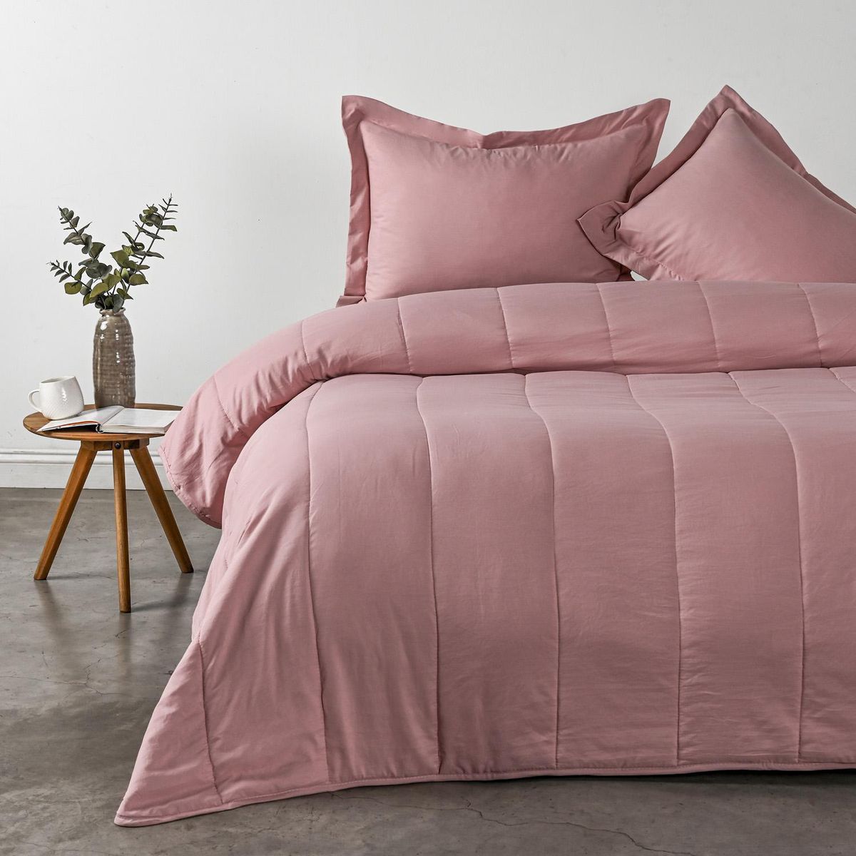 CANNON - Cubrecama King Rosa Rosa 