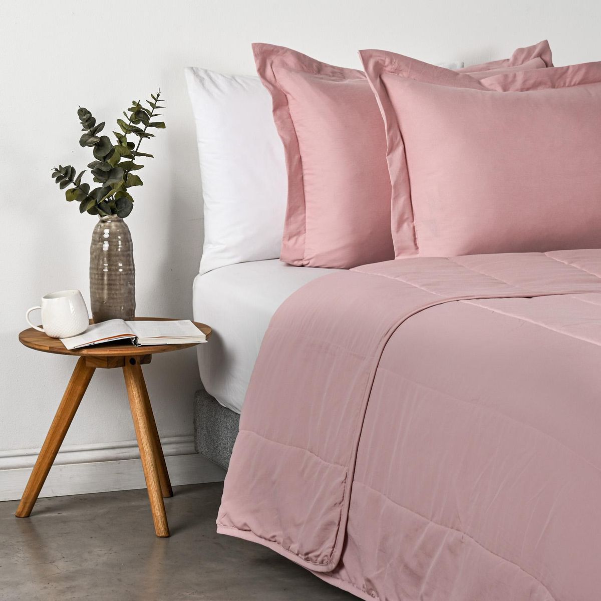 CANNON - Cubrecama King Rosa Rosa 