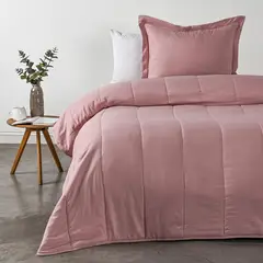 CANNON - Cubrecama 1.5 plazas Rosa Rosa