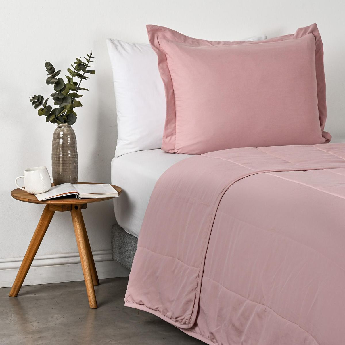 CANNON - Cubrecama 1.5 plazas Rosa Rosa 