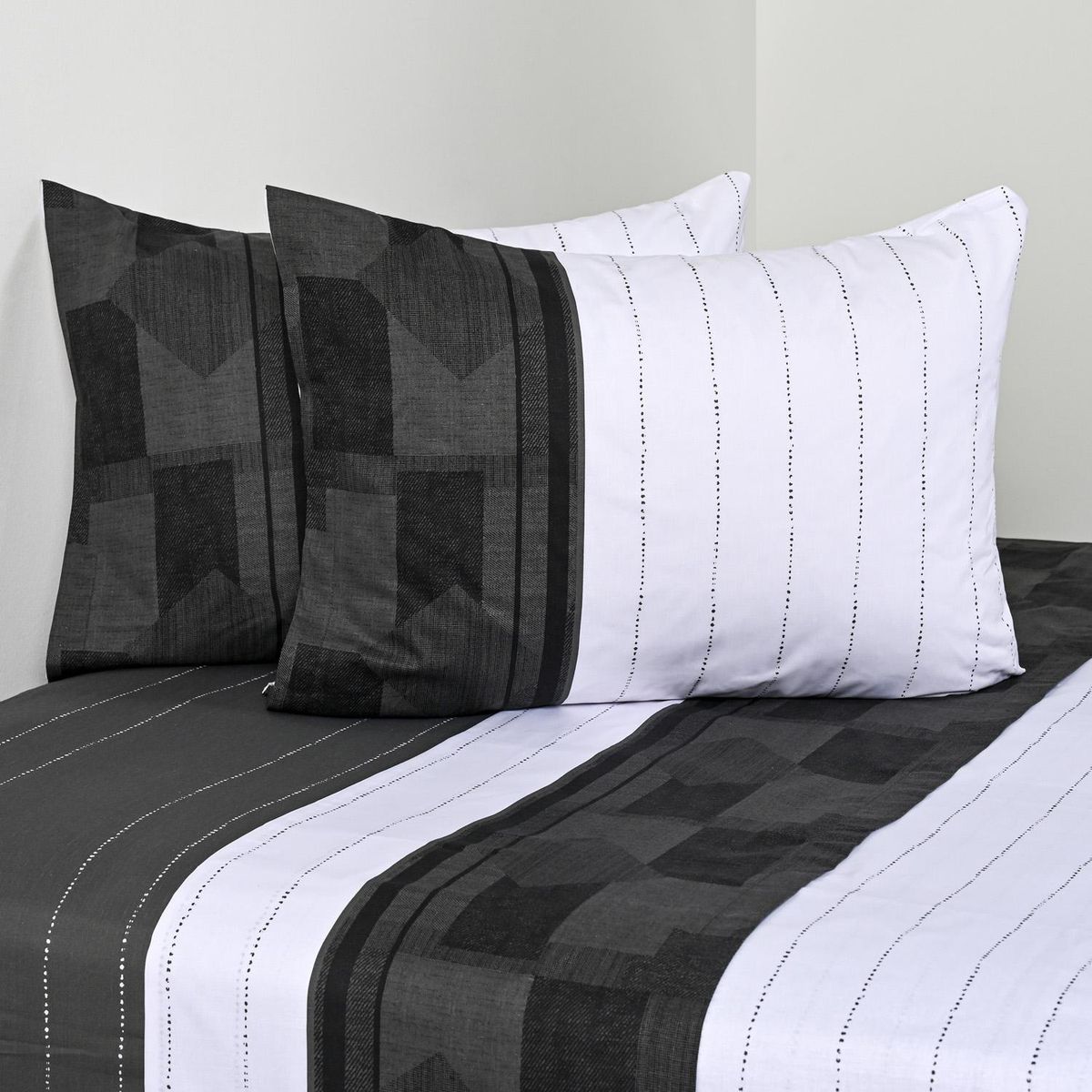 CANNON - Sabana Lavanda Lila 2 plazas 144 Hilos Blanco