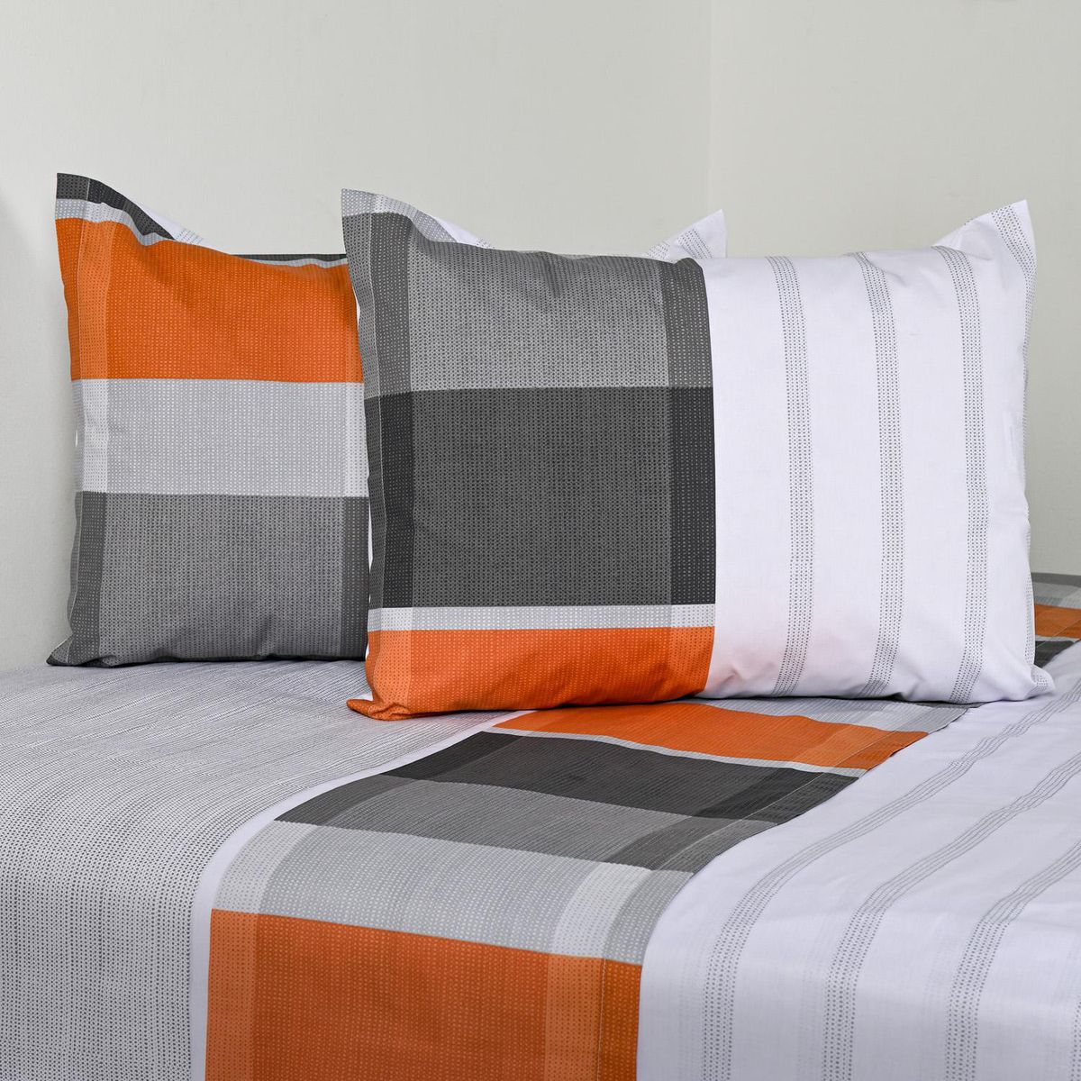 CANNON - Sabana Franjas Terra King 144 Hilos Café