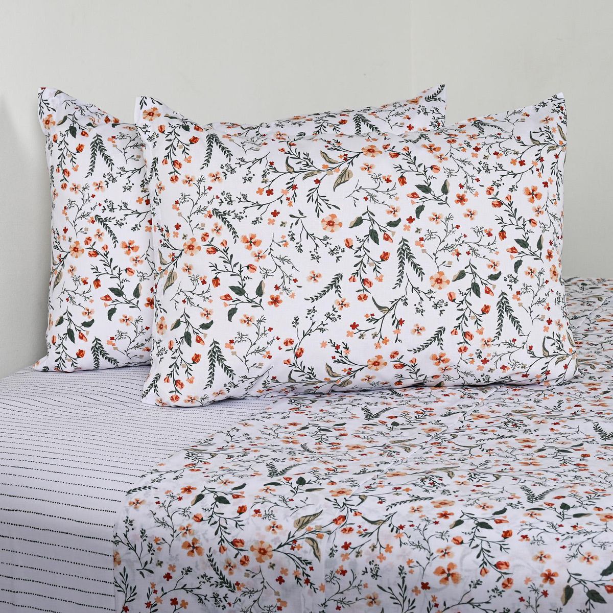 CANNON - Sabana Sarah Verde 2 plazas 144 Hilos Verde