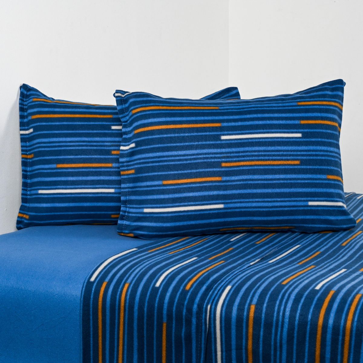 CANNON - Sábana Trazos 2 plazas Azul