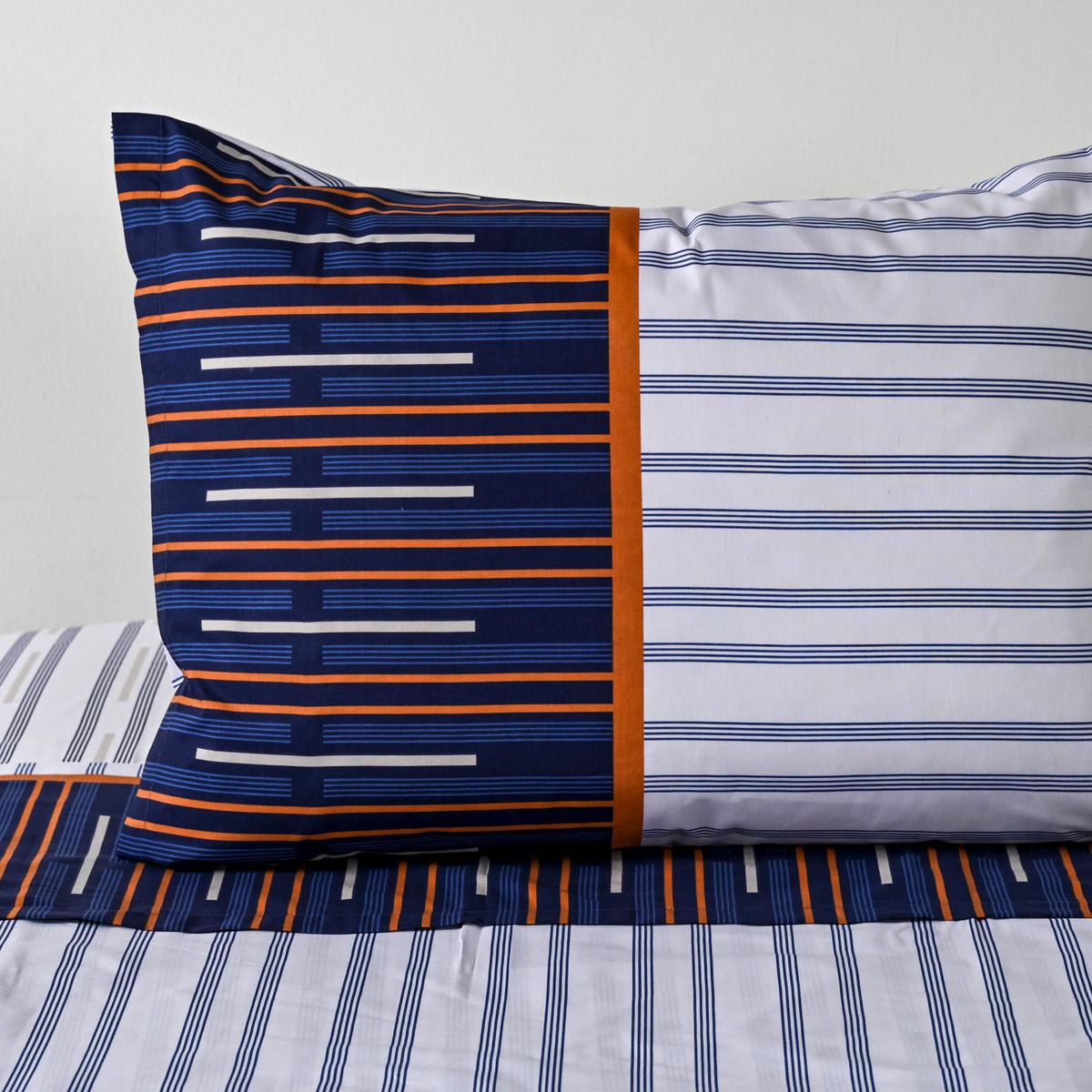 CANNON - Sabana Trazos Azul 1.5 plazas 144 Hilos Azul