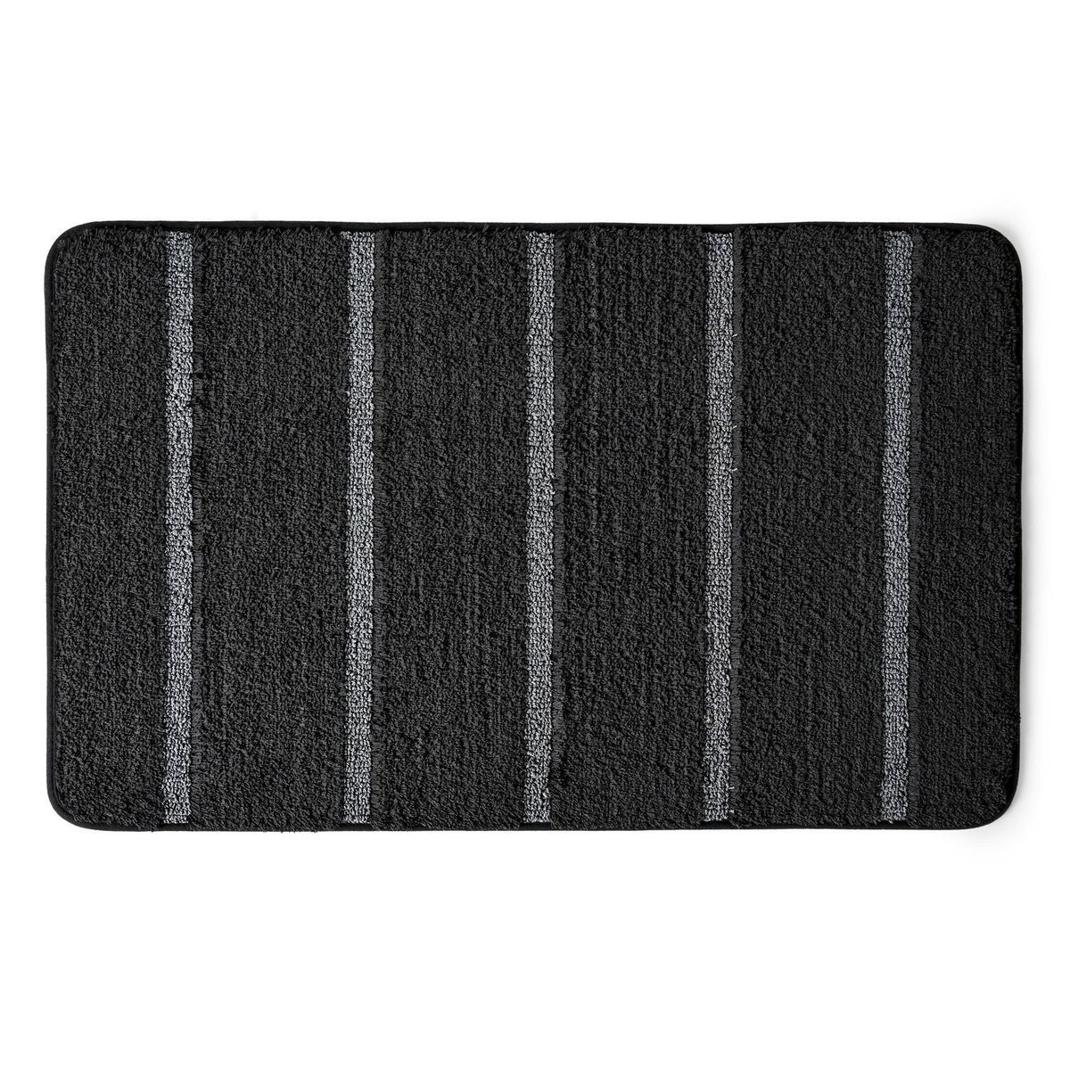 CANNON - Piso de Baño Tuft Memory 50x80 cm Poliéster Negro