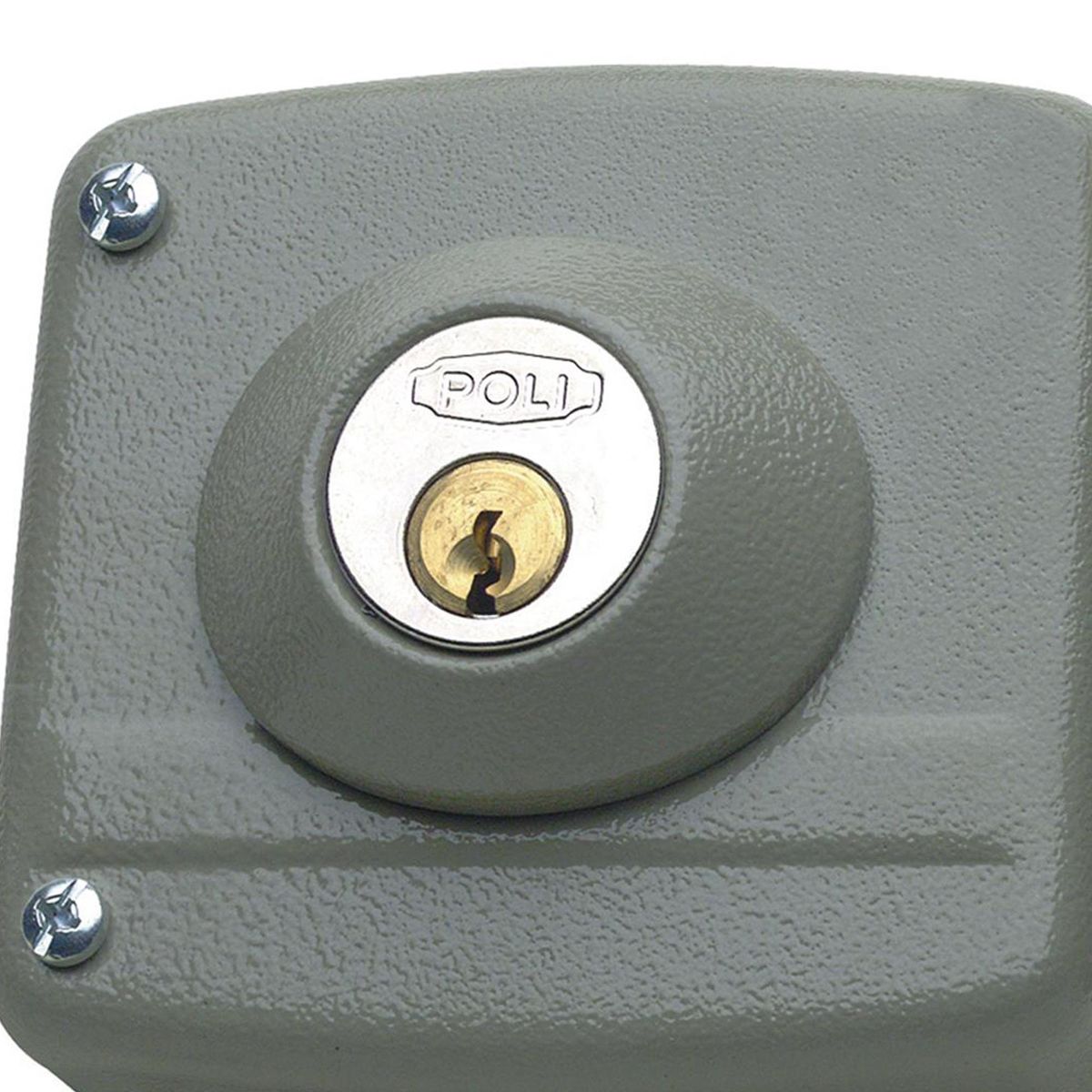POLI - Cerradura sobreponer 1985 gris