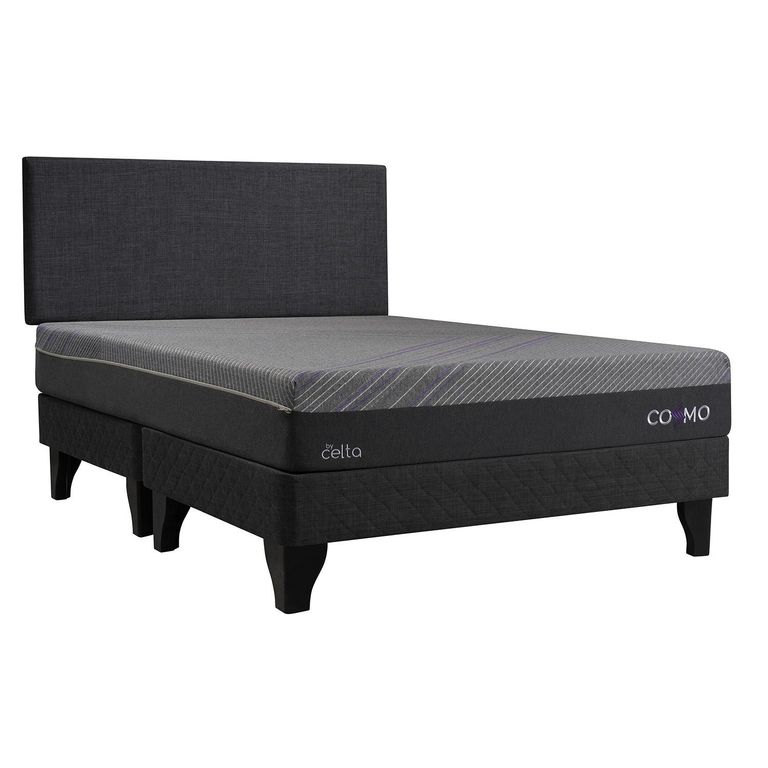 Cama 2 plazas Europea Cosmo Negro