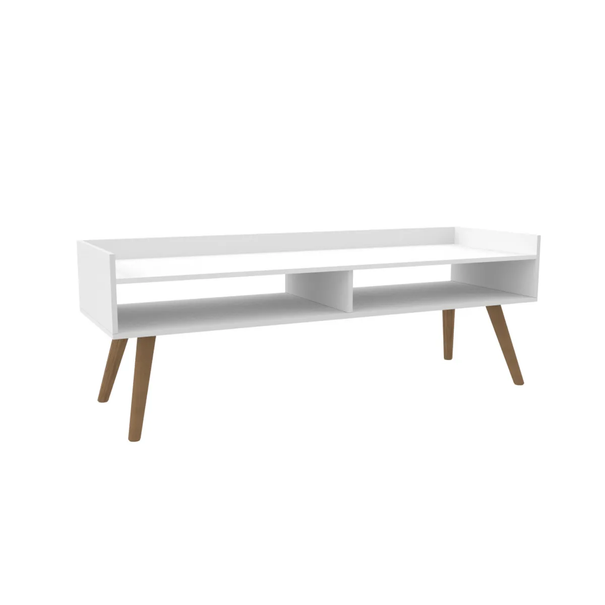 CIC - Rack TV 50 " Rectangular Blanco 122x44x40 cm