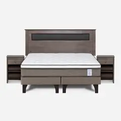 ROSEN - Cama 2 Plazas Europea New Style 6 Chocolate