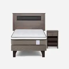 ROSEN - Cama 1.5 Plazas Europea New Style 6 Beige