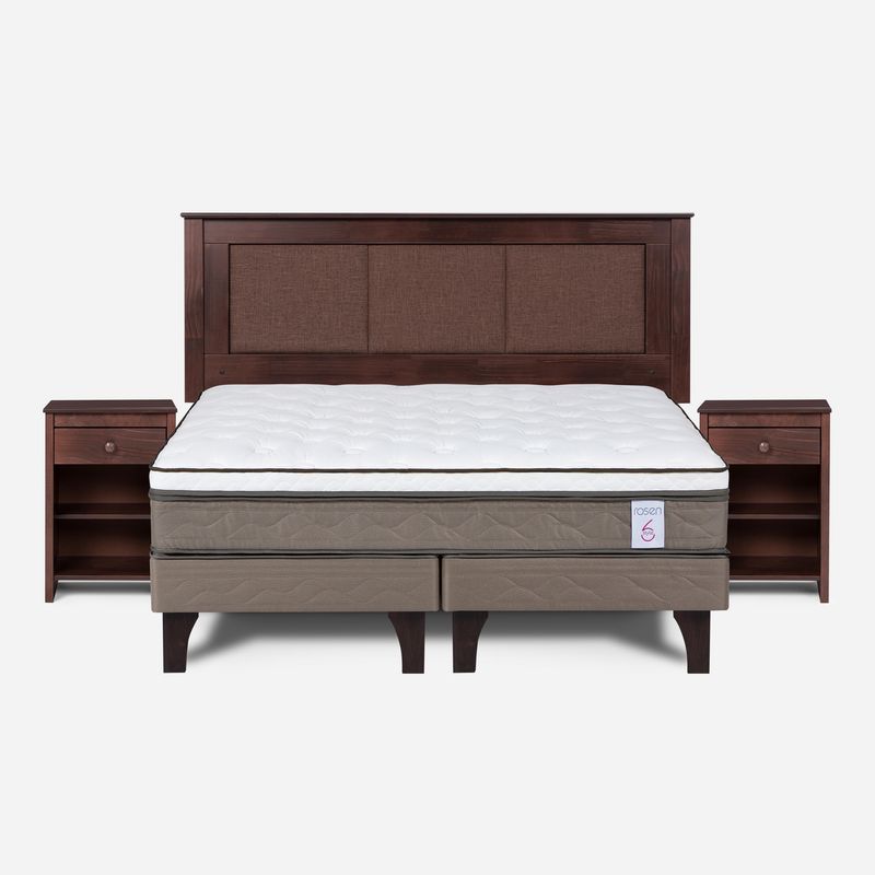 ROSEN - Cama 2 plazas New Style 6  Beige
