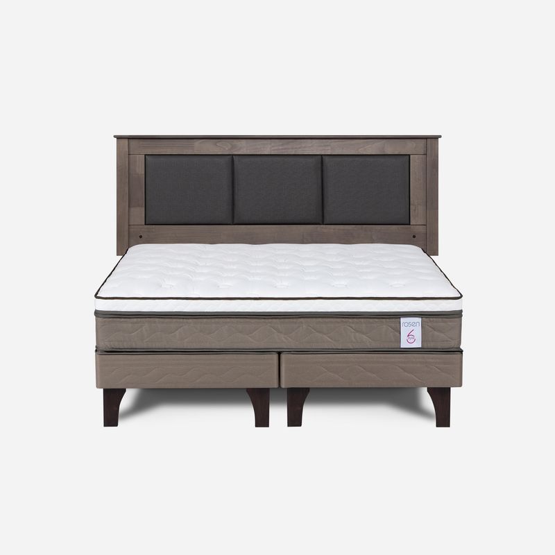 ROSEN - Cama 2 plazas New Style 6  Chocolate