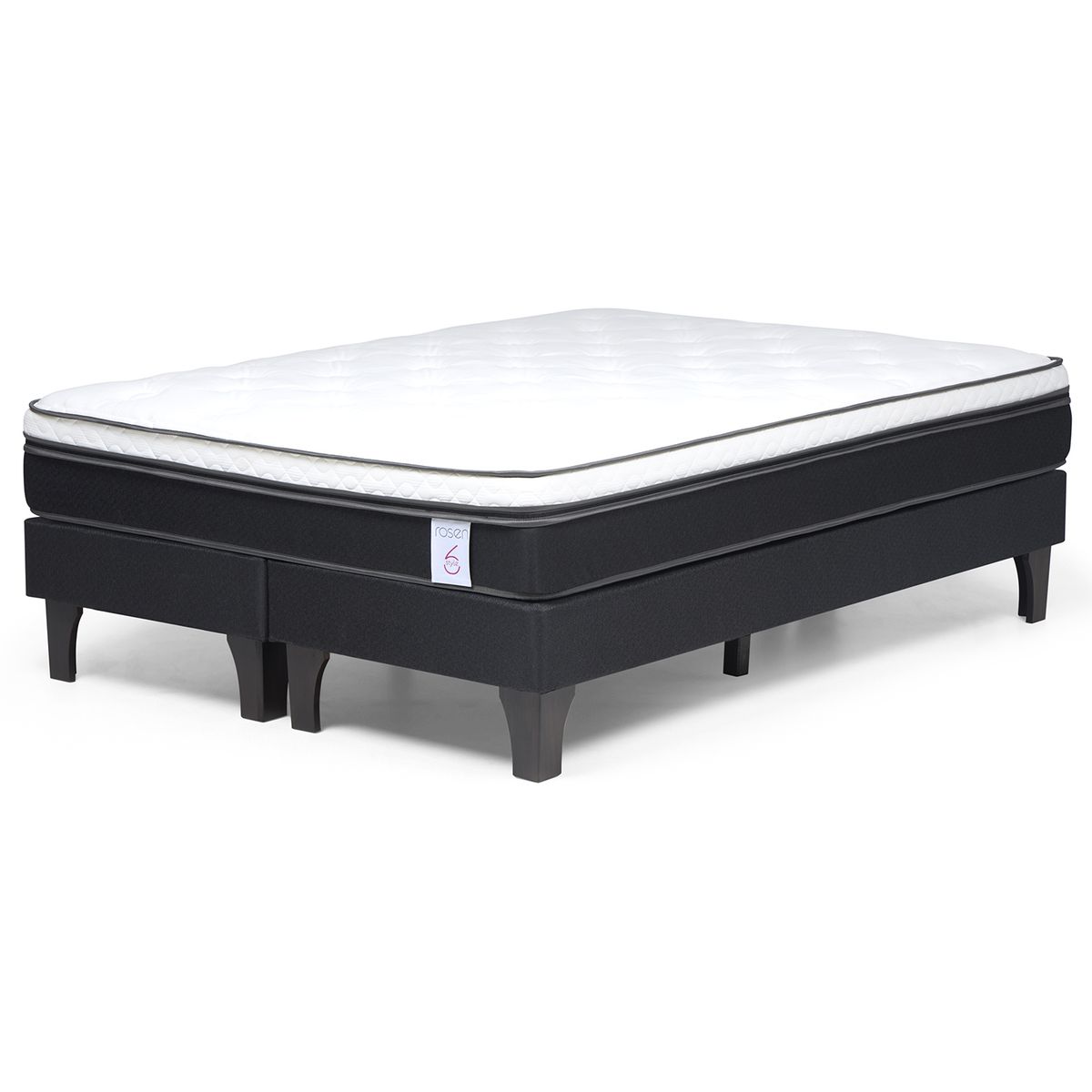 ROSEN - Cama 2 Plazas Europea Style 6 + Respaldo
