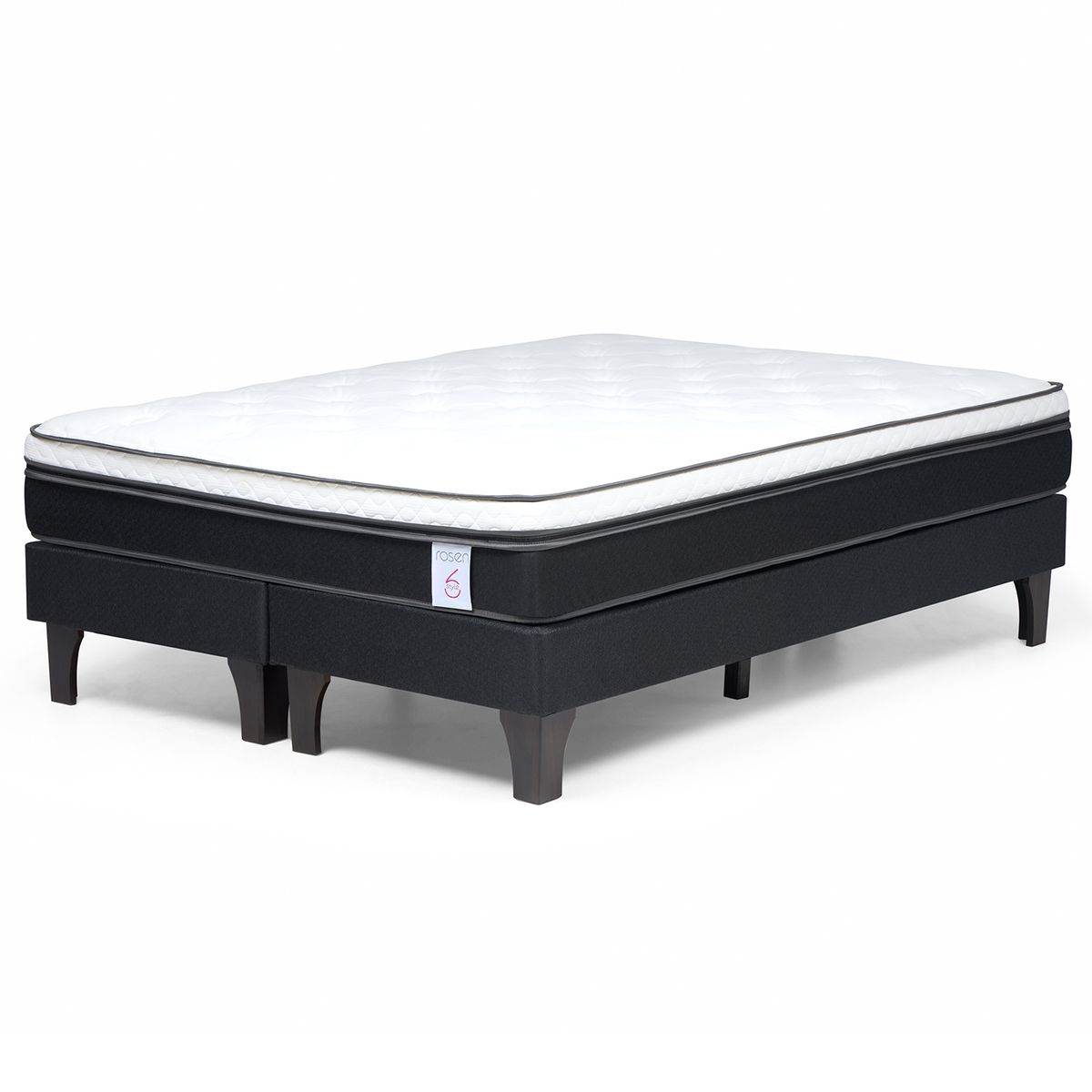 ROSEN - Cama 2 plazas Europea New Style 6 Chocolate
