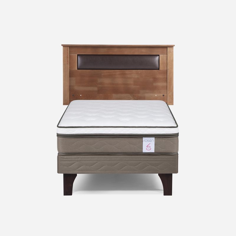 ROSEN - Cama 1.5 plazas New Style 6  Beige