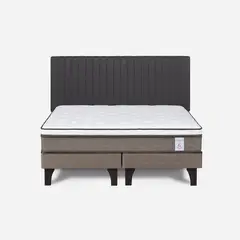 ROSEN - Cama 2 Plazas Europea New Style 6 Chocolate