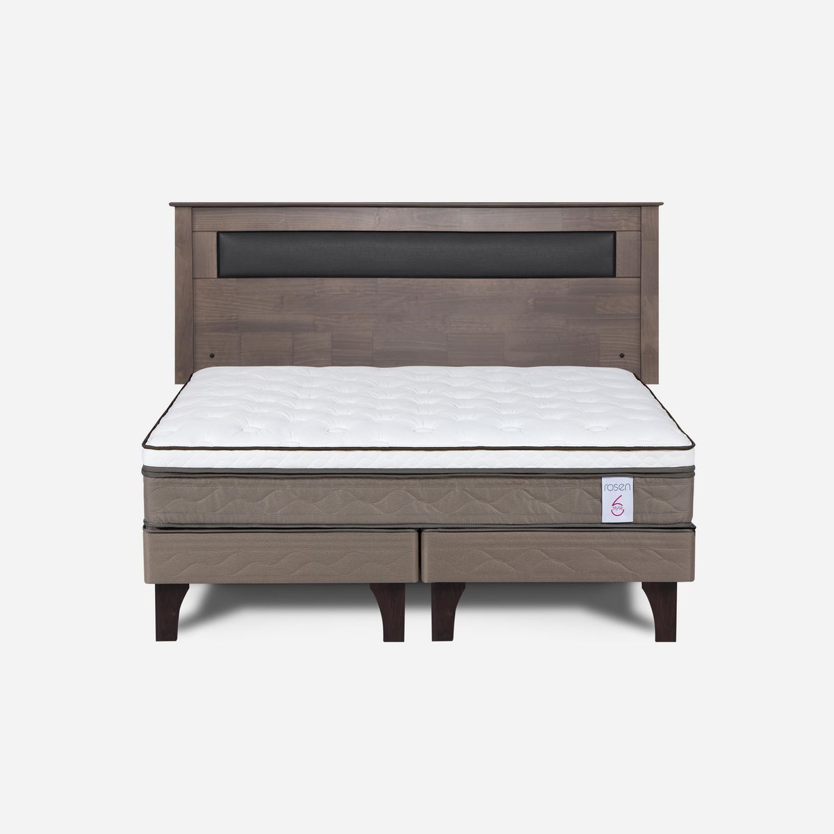 ROSEN - Cama 2 Plazas Europea New Style 6 + Respaldo