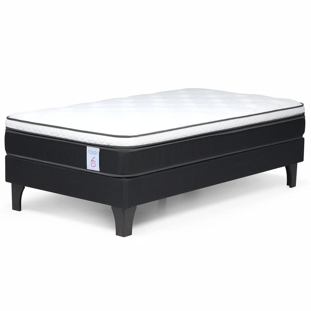 ROSEN - Cama 1.5 plazas Europea New Style 6 Chocolate