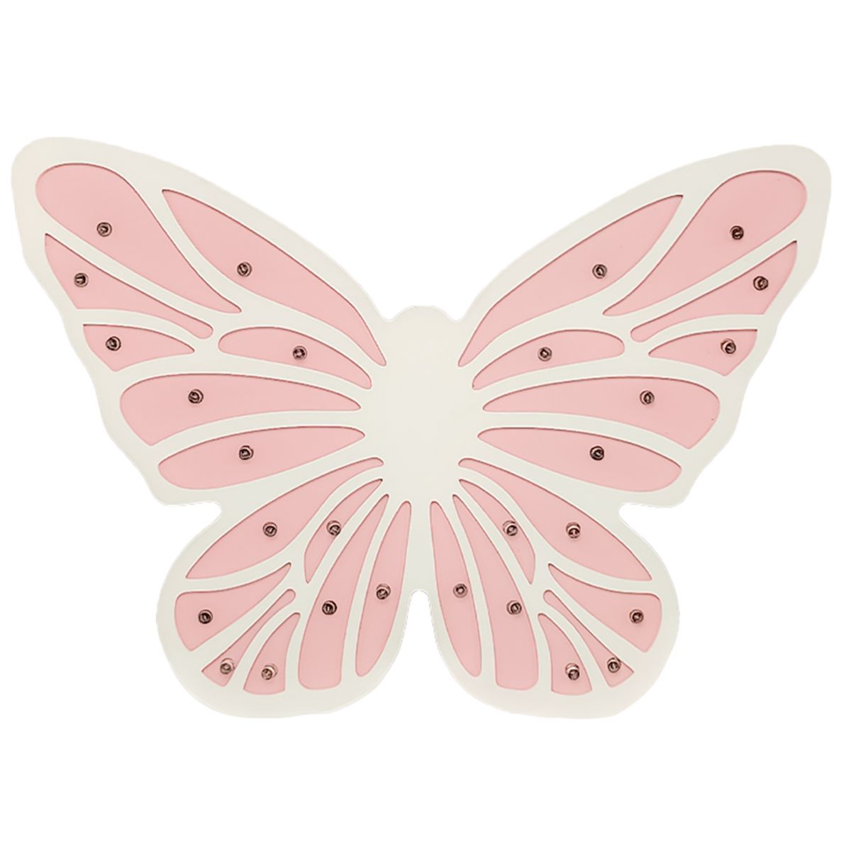 LEDZONE - Espantacuco Mariposa Blanco 3x21 cm