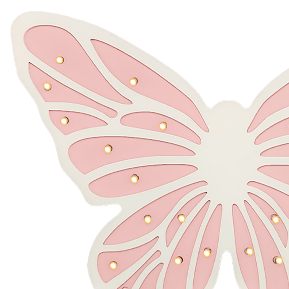 LEDZONE - Espantacuco Mariposa Blanco 3x21 cm