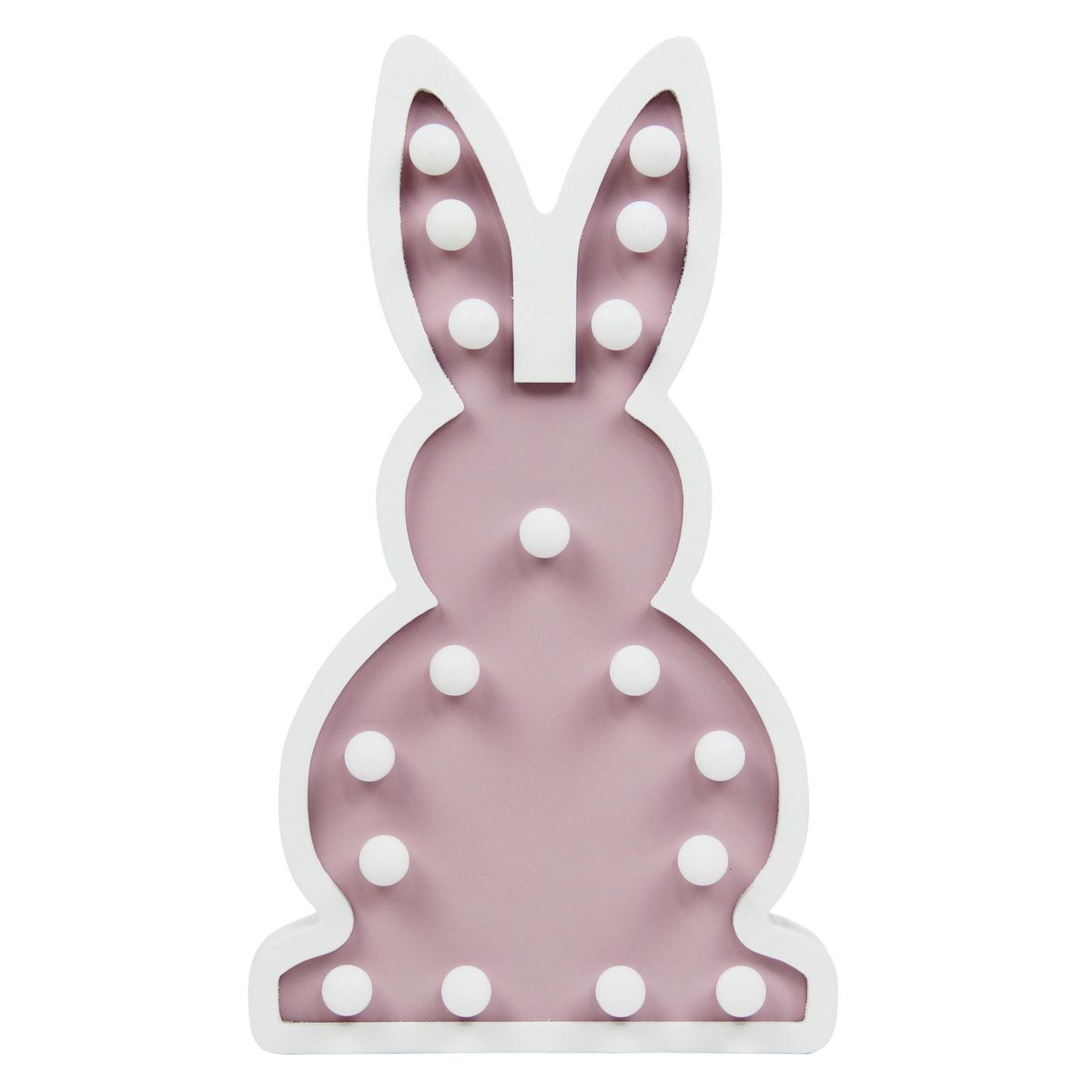 LEDZONE - Espantacuco Conejo Blanco 3.6x29 cm