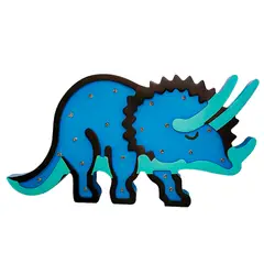 LEDZONE - Espantacuco Triceratops Blanco 3x15.9 cm