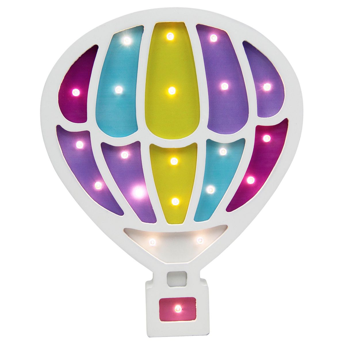 LEDZONE - Espantacuco Globo Blanco 2x19 cm