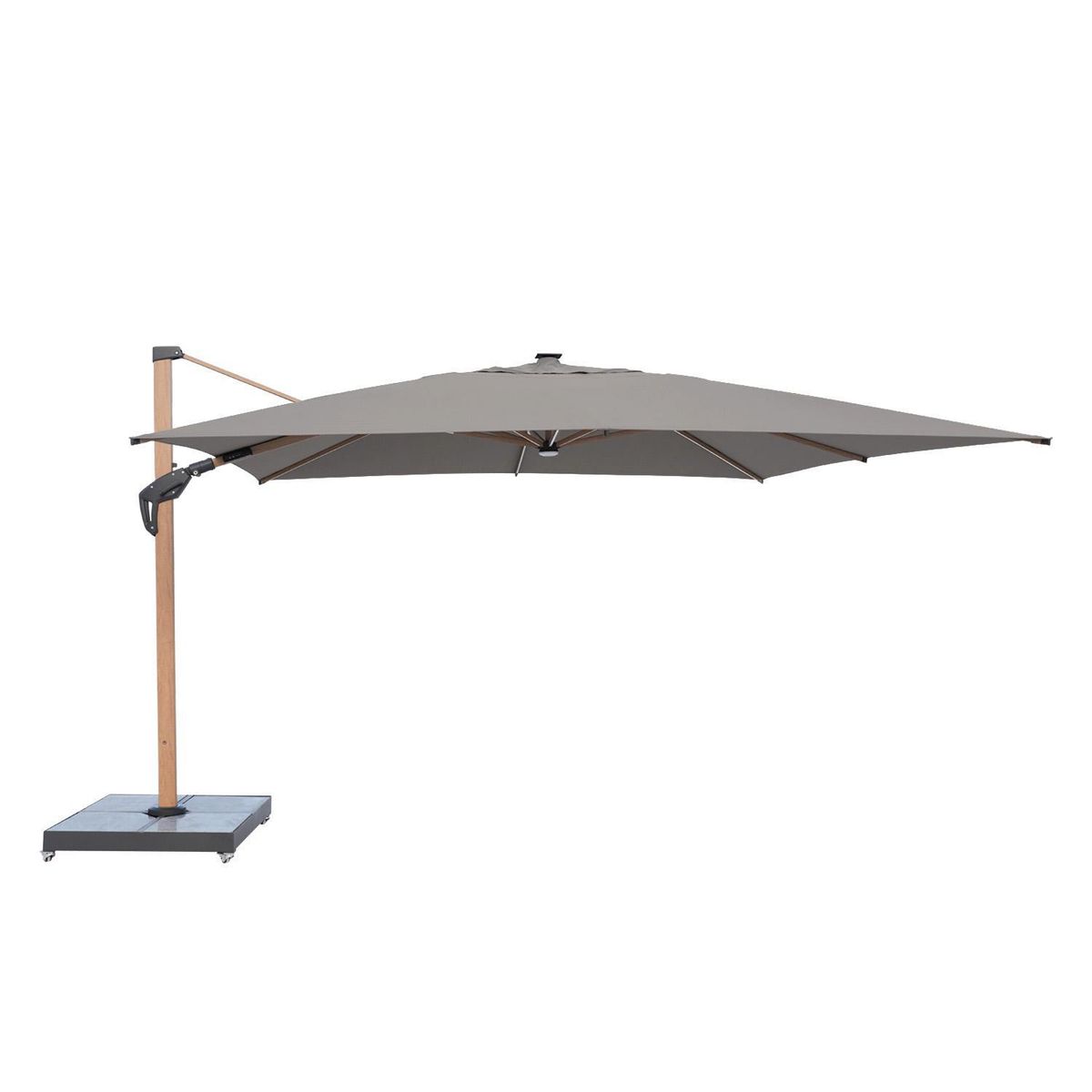 ALCAZAR - Parasol Acero inoxidable 3.93x3 metros Beige