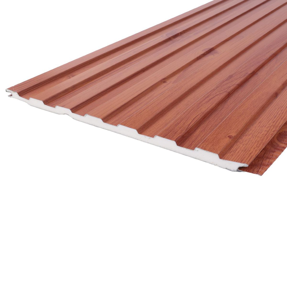 GRUPO CUBICO - Revestimiento de pared Métalico Color Madera Modelo REM101