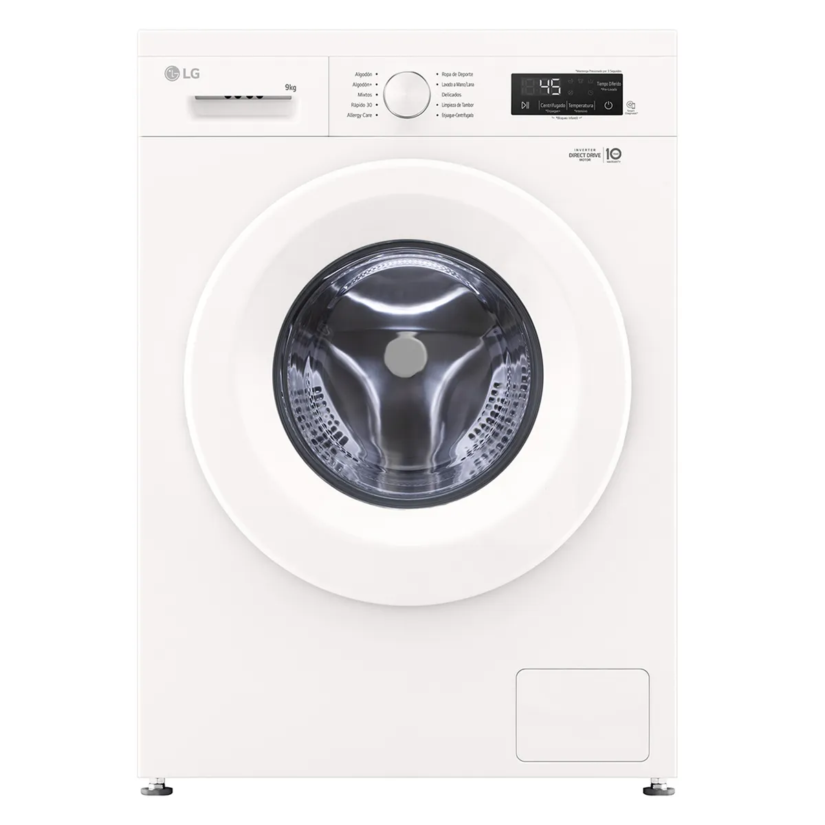 LG - Lavadora Carga Frontal 9 kg Blanco WM9GWVFS6