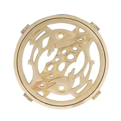 POLI - Rejilla Pileta Bronce Redonda 4" 1u