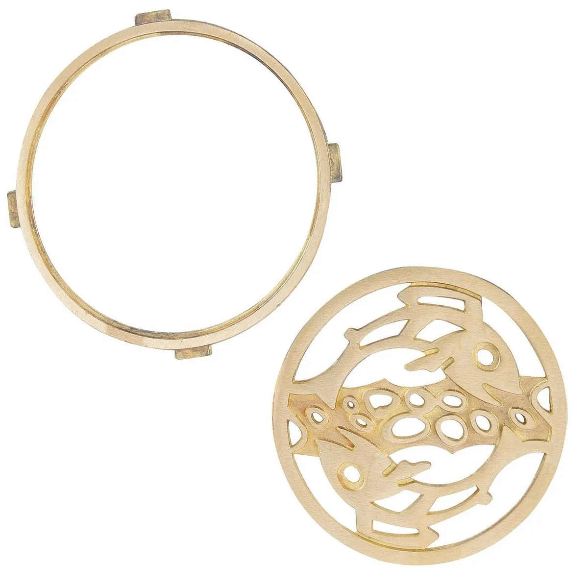 POLI - Rejilla Pileta Bronce Redonda 4"  1u