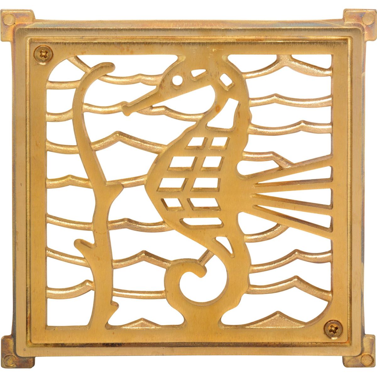 POLI - Rejilla Pileta Bronce Cuadrada 6" x 6"  1u