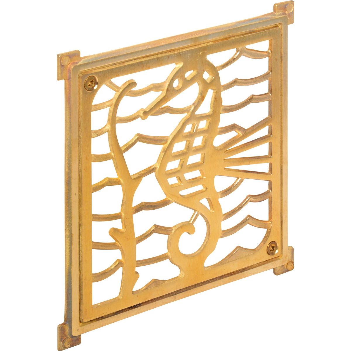 POLI - Rejilla Pileta Bronce Cuadrada 6" x 6"  1u