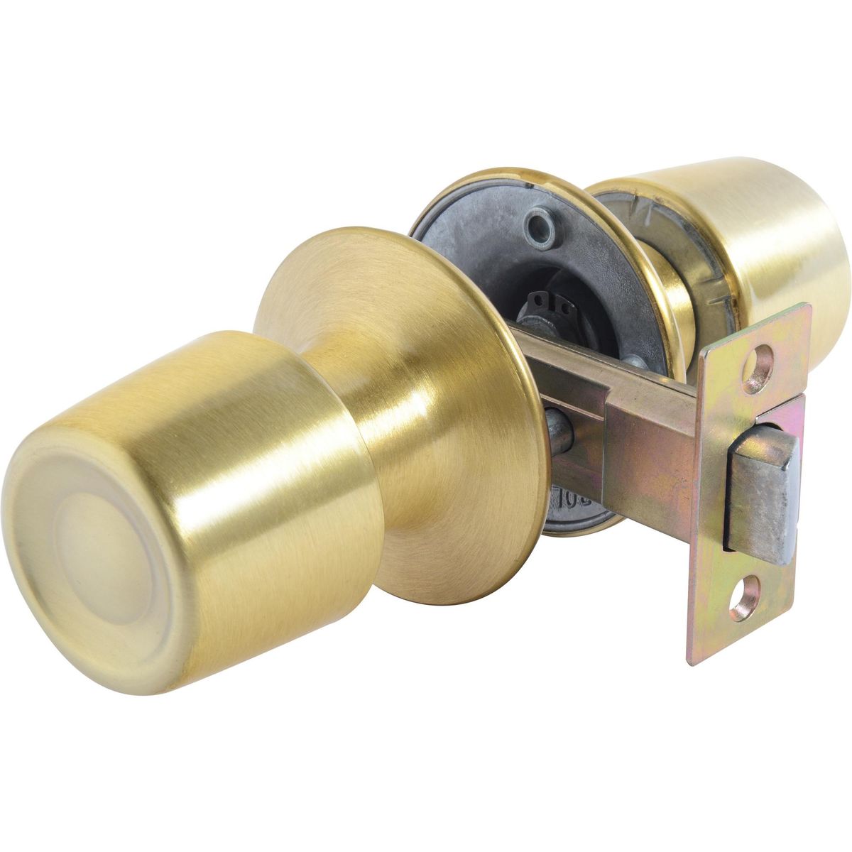 POLI - Cerradura Cerradura libre paso Tubular Bronce 