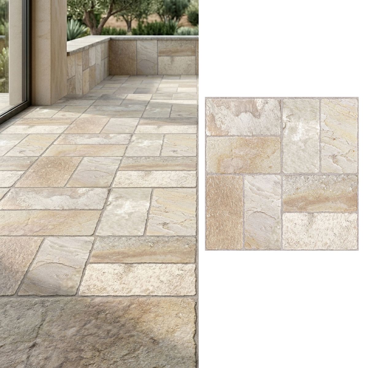 PISOFORTE - Cerámica 50x50 cm Ibiraquera Marron Variado 2.33 m2