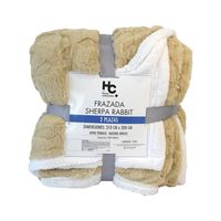 Frazada Sherpa Rabbit 2 plazas Mix