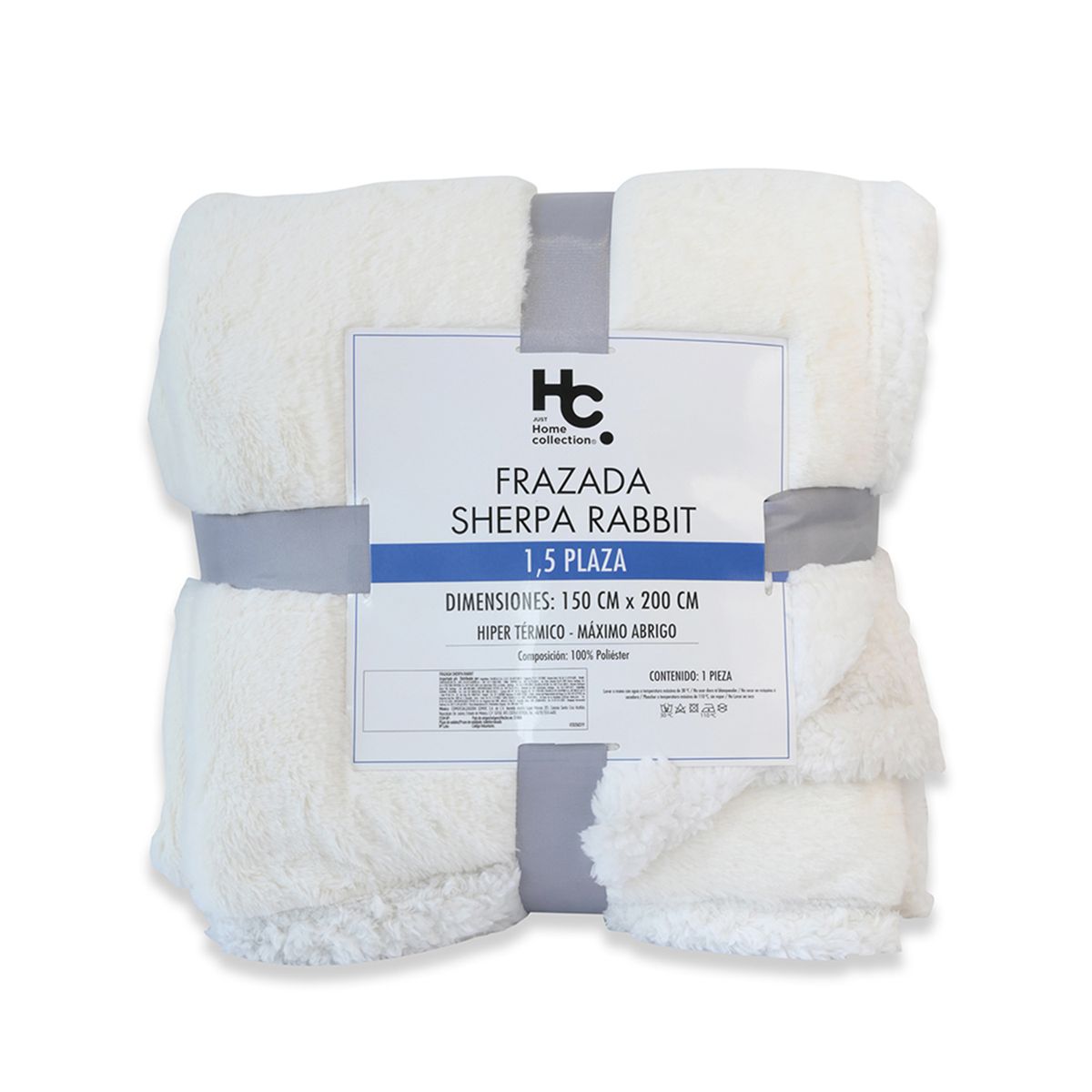 JUST HOME COLLECTION - Frazada Sherpa Rabbit 1.5 plazas Mix