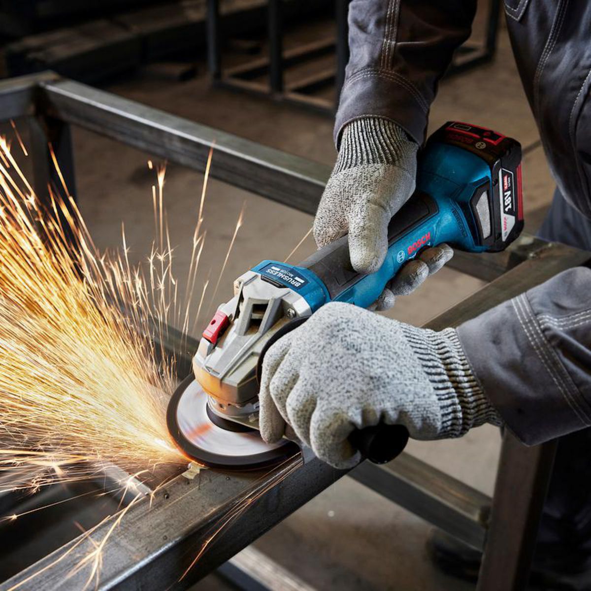 BOSCH - Esmeril inalámbrico GWS 18V-8 115/125mm sin cargador ni batería